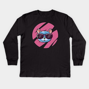 Cool cat Kids Long Sleeve T-Shirt